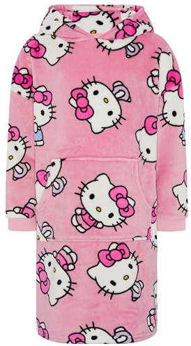Hello Kitty - Decke Hoodie Kinder Fleece Übergröße Kapuzenpullover Mädchen - 10-12 Jahre: 152cm