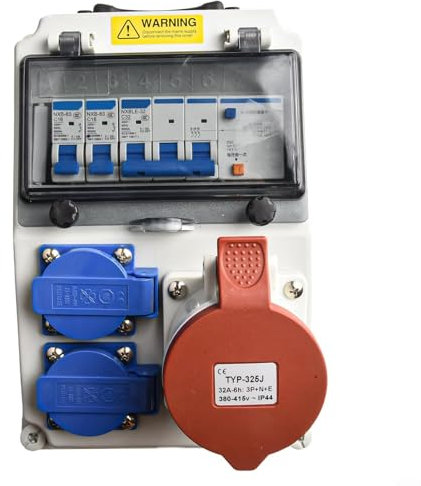 Rugged IP65 Construction Site Socket Box for Reliable Power Distribution