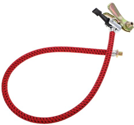 JECOMPRIS Fahrrad-pumpschlauch Luftpumpenschlauch Flexibler Schlauch Für Fahrradpumpen Ersatzteil Für Luftkompressor Geeignet Für Fahrrad Motorrad Auto Rot