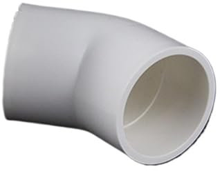 Rohrverschraubungen, 20 mm, 25 mm, 32 mm, 40 mm, 50 mm, Innendurchmesser, 45-Grad-Winkel, weiß, PVC-Rohrverbindung, Verbindungsstück, Wasseranschluss für Aquarium (20 mm)