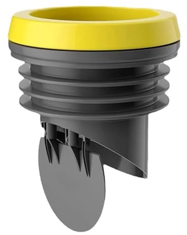 Brides de toilettes, bague d'étanchéité étanche pour bride de toilette sans odeur avec valve anti-refoulement pour vidange de 110 mm (gris)