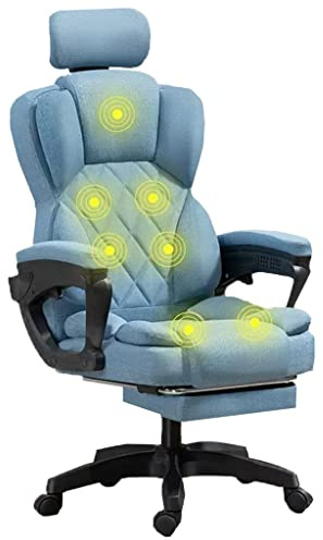Ergonomischer Bürostuhl Ergonomischer beheizter Executive Office Schreibtischstuhl mit Fußstütze und Lendenkissen Drehbare Arbeitsstühle für den Komfort im Homeoffice