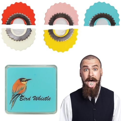 RQcMid Vogelpfeife, 5 Stück Mehrfarbige Bird Whistle Für Kinder, Tonpfeifen Weckmann Mit Realistischen Vogelstimmen, Ideal Für Outdoor-Aktivitäten Und Spielzeug ﻿