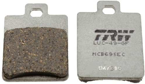 TRW MCB695EC Organic Low Budget Kit de Plaquettes de Frein pour SYM SYMPHONY SR 2012 - Essieu Arrièreet Autres Motos