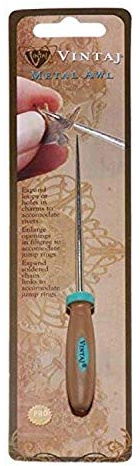 The Beadsmith Vintaj XTL-4008 Special Edition Metal Awl with Expand and Enlarge Jump Rings, Loops - 1 Piece