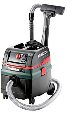 metabo 602024380 ASR 25 L SC Vacuum cleaner (220-240 V / 50-60 Hz) | Compact vacuum cleaner for liquids and dry solids with commercial registration