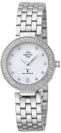 Master Time Funk Fashion Series Damenuhr MTLA-10344-14M, Metall Armbanduhr Silber