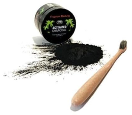 Activated Charcoal Teeth Whitening Black Powder Toothpaste Best Natural 100% Organic White Teeth Whitener Bleach Carbon Fluoride Free Products Kit Cleaner Bright Wow Smile Bamboo No More Dental Strips