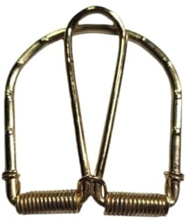 BLUSUPERSHOP Geldklammer für Badezimmer, Gold, mit Sprungfeder, Money Clips, handgefertigt, Unisex