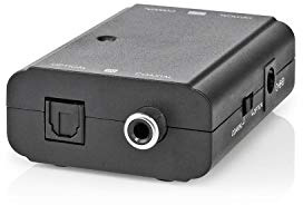 DAC Digital Audio Converter, Digital RCA S/PDIF + TosLink Optical to Digital RCA S/PDIF + TosLink Converter Adapter with USB Power Cable, Compatible with PS3 HD DVD PS4 Blu-ray - Black