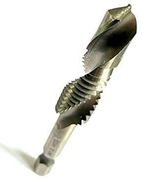 M12 x 1.75mm Hex Shank Combination HSS Drill Tap Twist Bit Metric