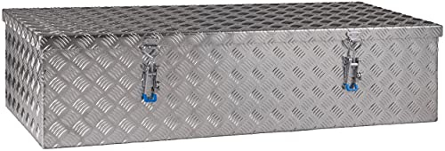 Dachbox Staukasten Staubox Werkzeugkasten Truckbox aus Aluminium Riffelblech B 1600 x H 400 x T 600 mm Made in Germany mit Stahlseilen LKW Expeditionsfahrzeug Wohnmobil ohne Befestigungsmaterial