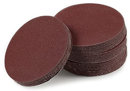 LEONTOOL 50 PCS 4 Inches Sanding Discs Hook and Loop 100 Grit Sanding Pads for Orbital Sander Round Orbital Sandpaper No Hole