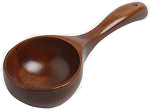 Utensilio de cucharas de madera, vajilla de cucharón de madera Cuchara de madera grande for sopas y corresponde Cuchara de madera KE de mango largo de madera hermosa Cuchara de árbol gruesa y creativa
