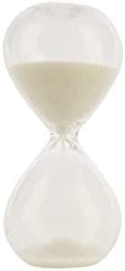 Clessidra colore bianco misura 8 cm durata 3 minuti decorazione casa oggettistica timer tempo regalo idea bomboniera