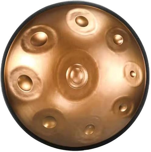 Steel Tongue Drum, 22 Zoll 9/10Tone Zungentrommel Ätherische Trommel Stahl Handpan Drum , für Meditation Unterhaltung Konzert Yoga