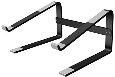 KAYLRE Laptop Stand Laptop Stand 10-18 inch Aluminum Alloy Bracket Notebook Stand Book Holder Support Laptop For Netbook Adjustable Laptop Stand (Size : Noir)