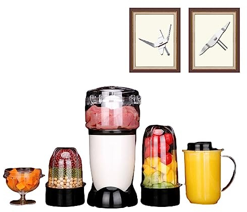 PAHION Milkshake Blender Smoothie Maker Food Processor Ice Crusher Chopper Coffee Grinder with Stainless Steel Blades High Speed Blender for Crushing Ice Making Smoothies, Protein Shakes (Color : G)