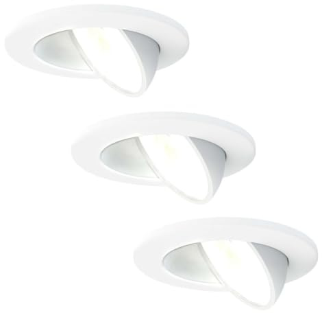 Ledvion 3er Set LED Einbaustrahler 5W CCT wasserdicht IP65 | Einbaumass Ø75mm; Wasserfest fuer Bad Dusche und feuchte Innenbereiche