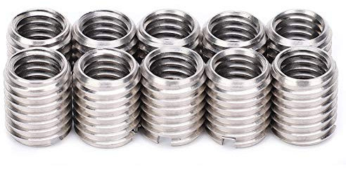 10 Stück Drahtgewindeeinsatz Reduziermutter M8 M10 12 Mm Lang 303 Edelstahl Spiralförmig Gewickelter Draht Gewindehülse Reparatur Buchse Schraube Konvertierungswerkzeug