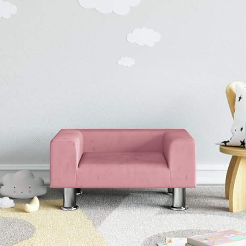 INLIFE Kindersofa Rosa 50x40x26,5 cm Samt,4,4 KG,3196339