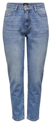ONLY Onltonni Boyfriend DNM Dot529, Bleu Jeans Clair, 29W x 32L Femme