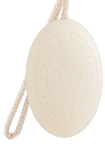 Label Provence Savon de Marseille - French Soap on a Rope Made With Fresh Organic Donkey Milk - Donkey Milk Fragrance - 175 Grams