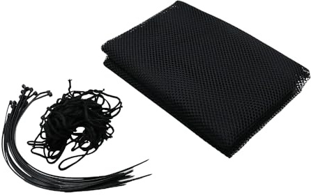 Sarini Treppenschutznetz,Balkon- und Treppensicherheitsnetz,Geländertreppennetz,Haustier,Katze,Hund,verstellbar,stabiles Treppengeländer,Zaunnetz,Absturzsicherung (schwarz,3 m x 79 cm)