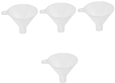 OUNONA 4 Piezas Embudo de plástico de laboratorio embudo de decantación de laboratorio de o de ciencias de plástico fácil de limpiar científico claro