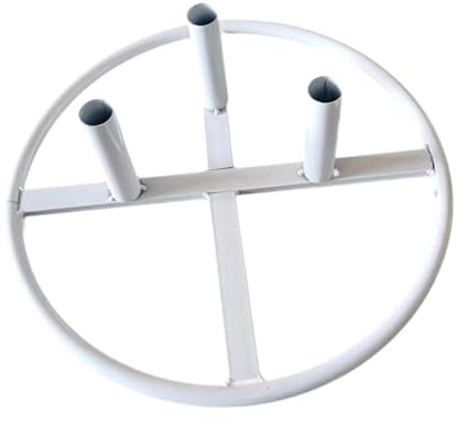 ＡＷＨＡＯ Présentoir à Fleurs, Base de Bricolage, Grandes Fleurs sur Pied pour Composition Florale de Fleuriste, Blanc