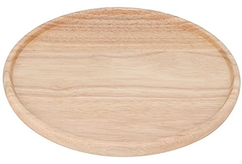 Aramox Plato de Madera para Pizza, Bandeja para Servir Resistente Al Calor, Suministros para el Hogar, Vajilla, Plato de Restaurante