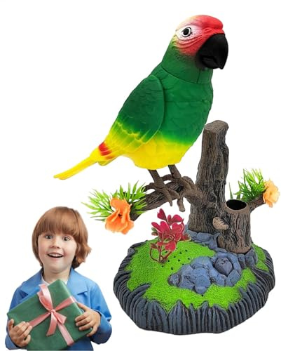 Jouet réaliste, jouet d'oiseau électronique pour | Transformer les oiseaux, ornements de voix drôles pour garçons, filles, adultes pour la maison,