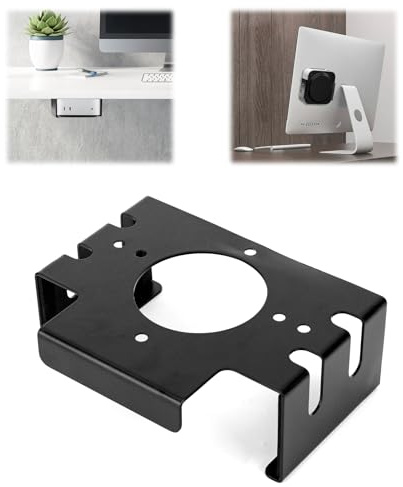 BOXOB Soporte de Sobremesa para Mac Mini, Acero al Carbono Soporte de Sobremesa con Tornillos Compatible con Mac Mini M4 y M4 Pro 2024