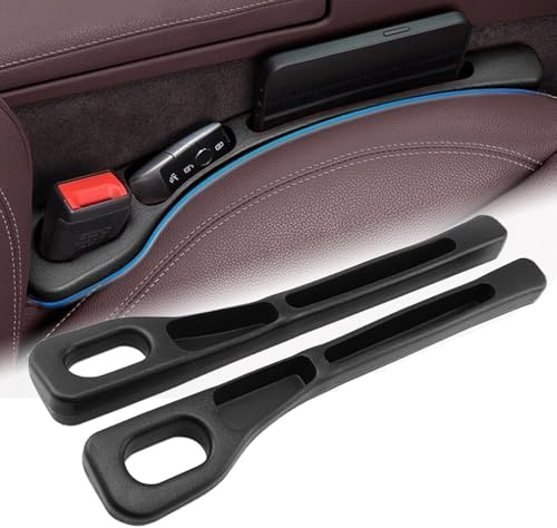 Ruaizel 2 Stück Autositz Lückenfüller, Multifunktionale Aufbewahrungsbox für Autositze, Lückenheld Auto, Car Seat Gap Filler, Auto Sitzspaltfüller Organizer für PKW SUV LKW