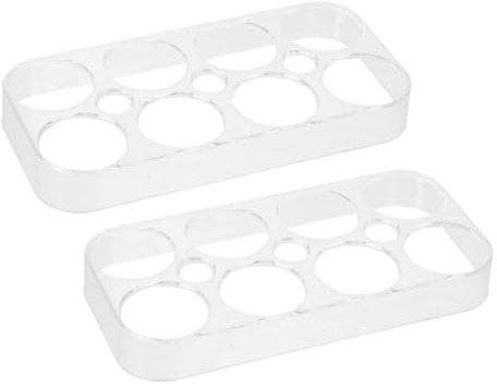 SOIMISS 2 Pezzi Portauova Vassoio Portauova Per Frigorifero Contenitore Per Frigorifero Organizzatore Per Griglia Portaoggetti Per Per