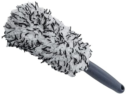 Qsvbeeqj Spazzole per la pulizia dei cerchioni dell'auto con manico ergonomico e setole morbide adatte per un uso sicuro ed efficiente strumento di pulizia dei cerchioni