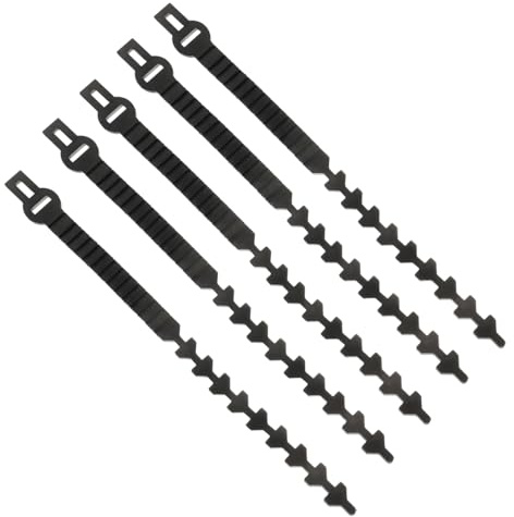 UKCOCO 5 pièces Ceinture de Tuteurage Arbre Caoutchouc Attache Souple Jardin Ajustable pour Fixation Branches Liens Flexibles pour Plantes et Arbres Support sans Abîmer