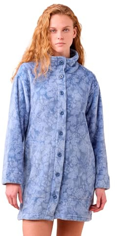 Noidinotte - Vestaglia Donna Invernale Coral e Eco Pelliccia