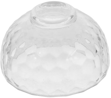 ZUNOXAZ Bol en Verre Rond Élégant et Polyvalent pour Sauces et Épices, Facile à Nettoyer, pour Usage Quotidien ou Décor Bouddhiste