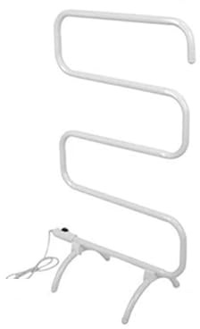 SMTYXS Toallero Eléctrico Blanco For Pies, Calentador De Pie, Secador Toallas Suelo 100W, Calefacción Eléctrica Tipo S, Calentadores Temperatura Constante, Riel Calefacción rápida y eficiente