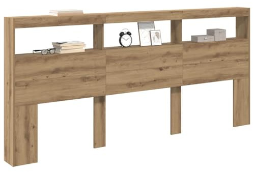 vidaXL Kopfteil Artisan-Eiche Holzwerkstoff