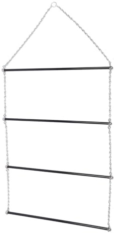 Sxhlseller Portacoperte per Cavalli, 44,88 X 24,02 Pollici, Portasella Lungo Supporto per Stalla, Barra per Coperte, Organizer per Rimorchio per Cavalli per Riporre Coperte e Cuscinetti da