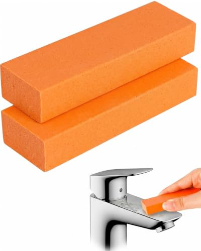 FIMWOLZ Spugna Magica Antiruggine Riutilizzabile, Gomma Abrasiva per Rimuovere Calcare e Ruggine, Gomma per Acciaio Inox per Rubinetti, Pentole, Metallo e Posate