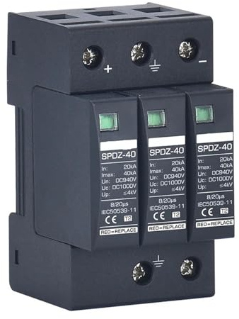Dispositivo Di Protezione Contro Le Sovratensioni Fotovoltaico DC SPD 2P/3P DC12V 24V 48V 500V 690V 800V 1000V 20KA ~ 40KA I Fulmini Scaricatore Protezione Di Sovratensione(DC12V)