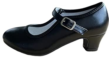 La Senorita Chaussures Flamenco Espagnol de Danse - Rouge Noir