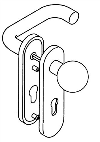 Kurzschild-Drückergrt. 111R/ 123.23R / 230...R