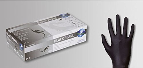 1000 Stk. Unigloves Black Pearl Nitril-Handschuhe SCHWARZ Gr.S