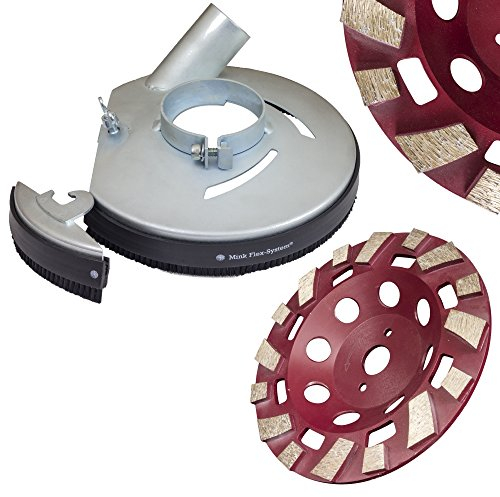 Metall Absaughaube für Winkelschleifer 230 mm inkl. 1x Schleifteller Profi Top Ø 180 mm