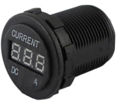 Display Amperometro 0-10A - per batterie - tensione di lavoro 12/24V - AlphaElettronica 98-861