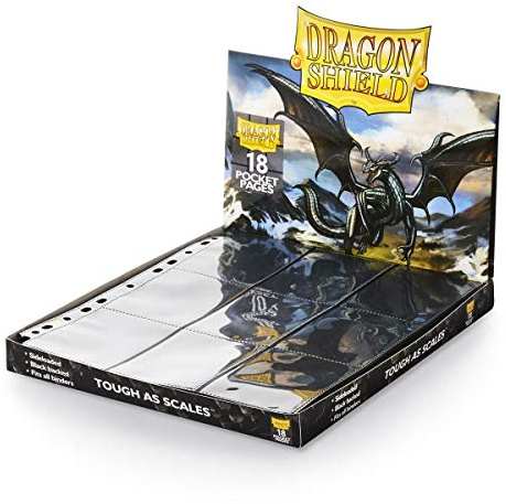 Arcane Tinman AT-10301 Portfolio: Dragon Shield 18-Pocket Collectors Black (50)
